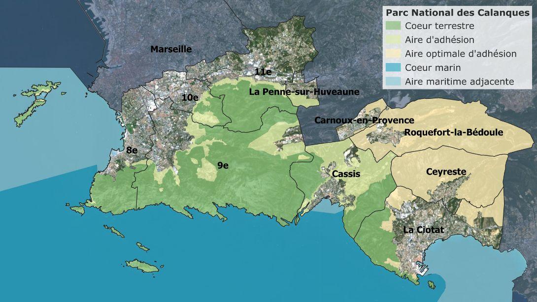 Carte calanques 